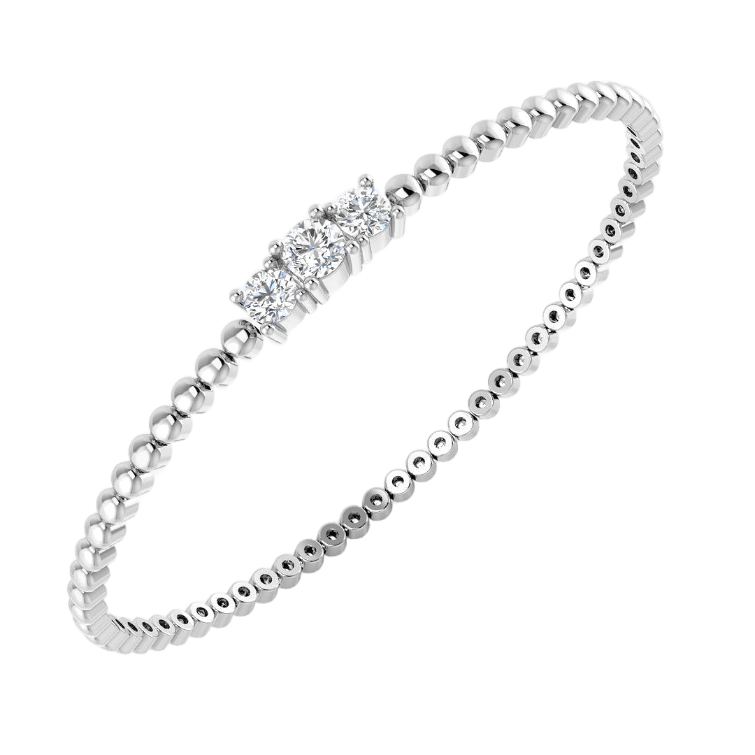 3 Stone Bangle
